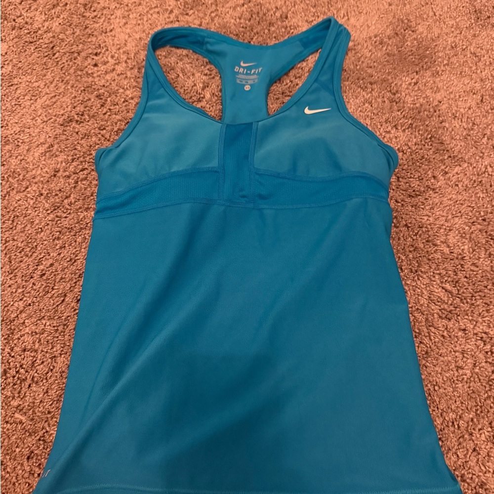 Nike Turquoise Dri-FIT Athletic Tank